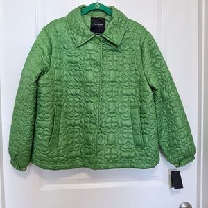 Kate Spade Green Quilted Puffer Jacket